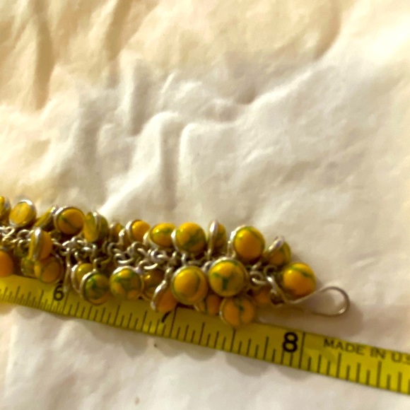YELLOW TURQUOISE CHARM BRACELET - Picture 9 of 12